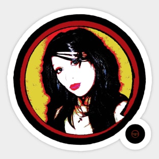 DJ Brenda Black by Edantz Design Sticker